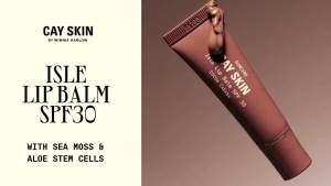 Cay Skin Isle Lip Balm SPF 30 – High Shine Hydrating + Sheer Lip Gloss in Vanilla Brown Sugar Flavor – Formulated with Natural Ingredients for All Skin Tones – Bad Gyal Berry 0.35 oz