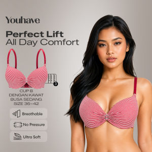 Youve ( YouHave ) BH Wanita Bra Kawat Beha Be Ha Busa Sedang Kutang Pakaian Dalam Wanita 100136