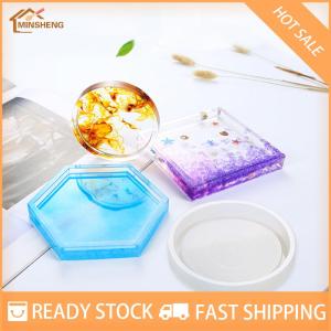 MIH ✨ COD ✨ ถาดรองแก้วเรซินแผ่นรองถ้วยซิลิโคนทำเครื่องประดับทำแม่พิมพ์อีพ็อกซี่เครื่องมือหัตถกรรม