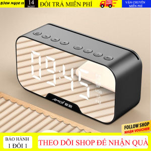 Loa Bluetooth không dây G5 loa nghe nhạc Màn Hình Led Kiêm Đồng Hồ Báo Thức Làm Đèn Ngủ Đo Nhiệt Độ Phòng Với Mặt Kính Tráng Gương Pin Trâu Hỗ Trợ Jack AUX và Thẻ Nhớ Dùng Cho Mọi Loại ĐIện Thoại