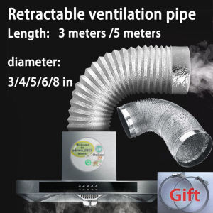 3M*150mm Flexible Aluminum Air Duct para sa Tubo ng Paglabas ng Range Hood