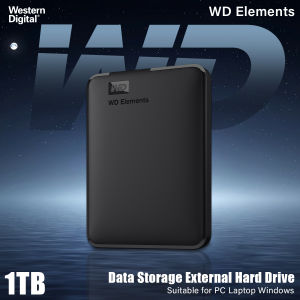 Western Digital External Hard Drive USB 3.0 HDD WD Elements Enclosure Portable 2.5" Hard Drive External Storage External Hard drive 1TB 2TB