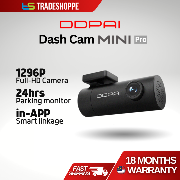 【18months Warranty】DDPAI Mini Pro Dash Cam Car Camera 1296P WiFi App ...