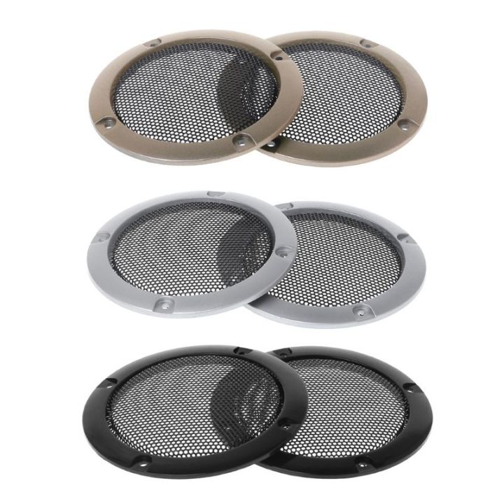 2" Speaker Grill Black Speaker Mesh Decorative Circle Woofer Guard - View #2