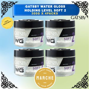 4X GATSBY Water Gloss Holding Level Soft 2 300g #Marche Family Shop#