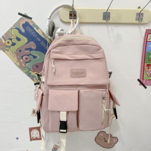 DROPASSIST 1312 Backpack Woman Simple School Bag Ladies Polyester Student Backpack Wanita Perempuan