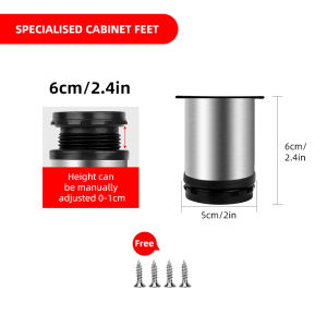 Furniture Table Legs Metal Heavy Duty Bed Support Stand Cabinet Foot Feet Riser