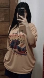 A3 Retro Vintage Plus Size 4XL 5XL Oversize Tops Graphic Tees Women Fashion Oversized T shirt .c