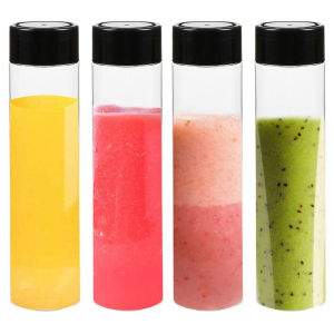 LEBI Thickened PET Beverage Juice Bottle Disposable Transparent Plastic Enzyme Packaging Takeaway Milk Tea Bottle