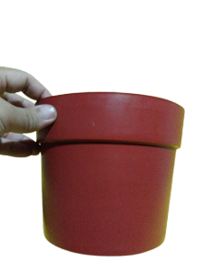 1 Piece– Premium Quality Orange Plastic Pot (Ht. 6 Inches Opening 7.5 inches) [Stock Code: No. 8 ] Plus [FREE 1 Pack Cocopeat or Ipa or 1 Pc Philodendron cutting randomly picked by Seller]