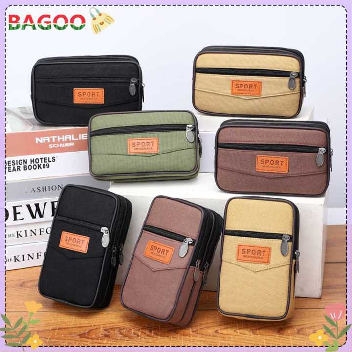 Purse Multi Layer Men Phone Pouch Outdoor Belt Waist Bag Fanny
