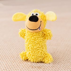 Cartoon Mop Dog Plush Doll Bite Resistant Grinding Teeth Cleaning Puppy Self Play Relieve Boredom Interactive Pet Toy