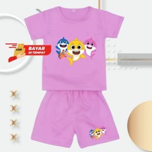 Setelan anak Laki-Laki/Perempuan usia 1-8 tahun Shark