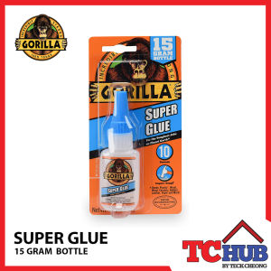 Gorilla Super Glue  - Impact Tough/10sec Setting/Heavy Duty Strength/Clear/Bond Virtually Everything/Anti-Clog/Craft or Repair (15G)