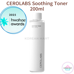 CEROLABS Soothing Toner 200ml – Vegan Gentle Hydration For Sensitive Skin Koreas Top Beauty Choice 5 Award-Winning