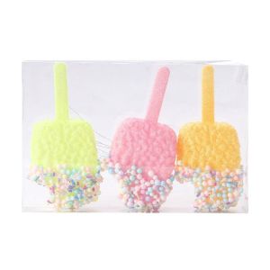 YERZ Cartoon Christmas Candy Balls Set Ice Cream Donut Macaroon Christmas Tree Ornaments Kid Toys PVC Cake Lollipop Balls Pendant Merry Christmas Decor