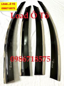 Vè Che Mưa Chỉ Inox Xe Huyndai i10 2026-2021 Cho Bản Hatback Mới Có Viền Chỉ Iinox Trăng Bộ 4 Thanh Vè