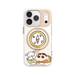 Crayon Shinchan Ốp Lưng Shinchan Xoay 360 Độ Cao Cấp Chống Va Đập Cho iPhone 17 Pro Max Chất Liệu TPU PC RSC013