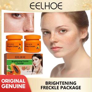 Eelhoe Papaya Day Night Cream Remove Dark Spots Melanin Black Dots Melasma Remover Anti Pigmentation Brighten Whitening Freckle Cream Fade Pigment Remove Melasma Papaya Brightening Moisturizer Cream Dark Spot Face Care