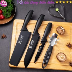 SKU34 - Bộ dao nhà bếp nhật bản 5 món dao bếp chất liệu thép không rỉ sắc bén bền đẹp - Gia Dụng Mẫn Mẫn