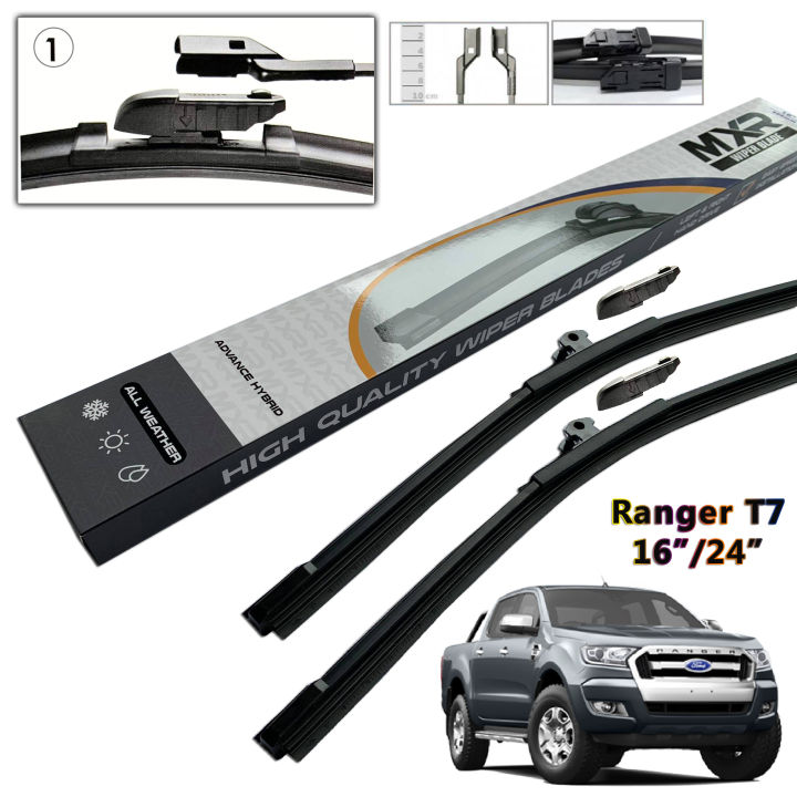 TopLock 1 MXR Wiper Advance Hybrid All Weather 2pcs Wipers Blade for