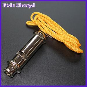 Eixiu 1PC Đào Tạo Trọng tài Kim Loại Còi Với Cổ Chuỗi Ngoài Trời Bóng Thể Thao Con Chó Đào Tạo Trường An Ninh Khẩn Cấp Bán Buôn