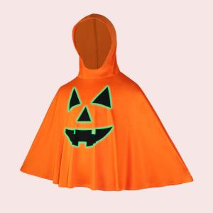 Christmas Gift Halloween 2025 New Halloween Hoodie Kids Cloak Pumpkin Bat Bat Shirt Color Blocked Printed Cosplay Funny Parent Child Costume Holiday Gift