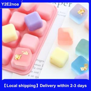 【Local shipping】 16Cavity Square Cake Baking Silicone Mold Jelly Chocolate Truffles Brownie Pudding Molds Soap Making Mould Cake Decorating Tools