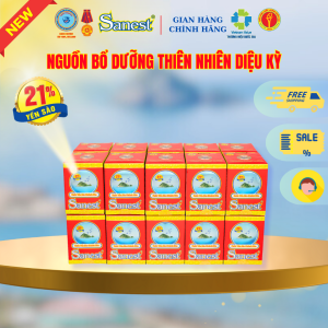 💥 NEW [ Combo 20 lọ] Nước Yến sào Khánh Hòa Sanest 21% - Có đường