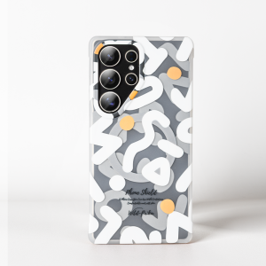 Sanptoch For Magsafe Color Graffiti Phone Case For Samsung Galaxy S25 / S24 Ultra Soft TPU Frame + Hard PC Cover For Galaxy S25 Ultra Magnetic Cartoon Matte Transparent Protection Casing