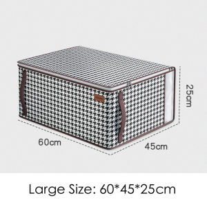 Candy Online Large-Capacity Zipper Storage Bag Waterproof Foldable Quilt Stripe Thicken Storage Bag Toy Clothes Organizing Bag