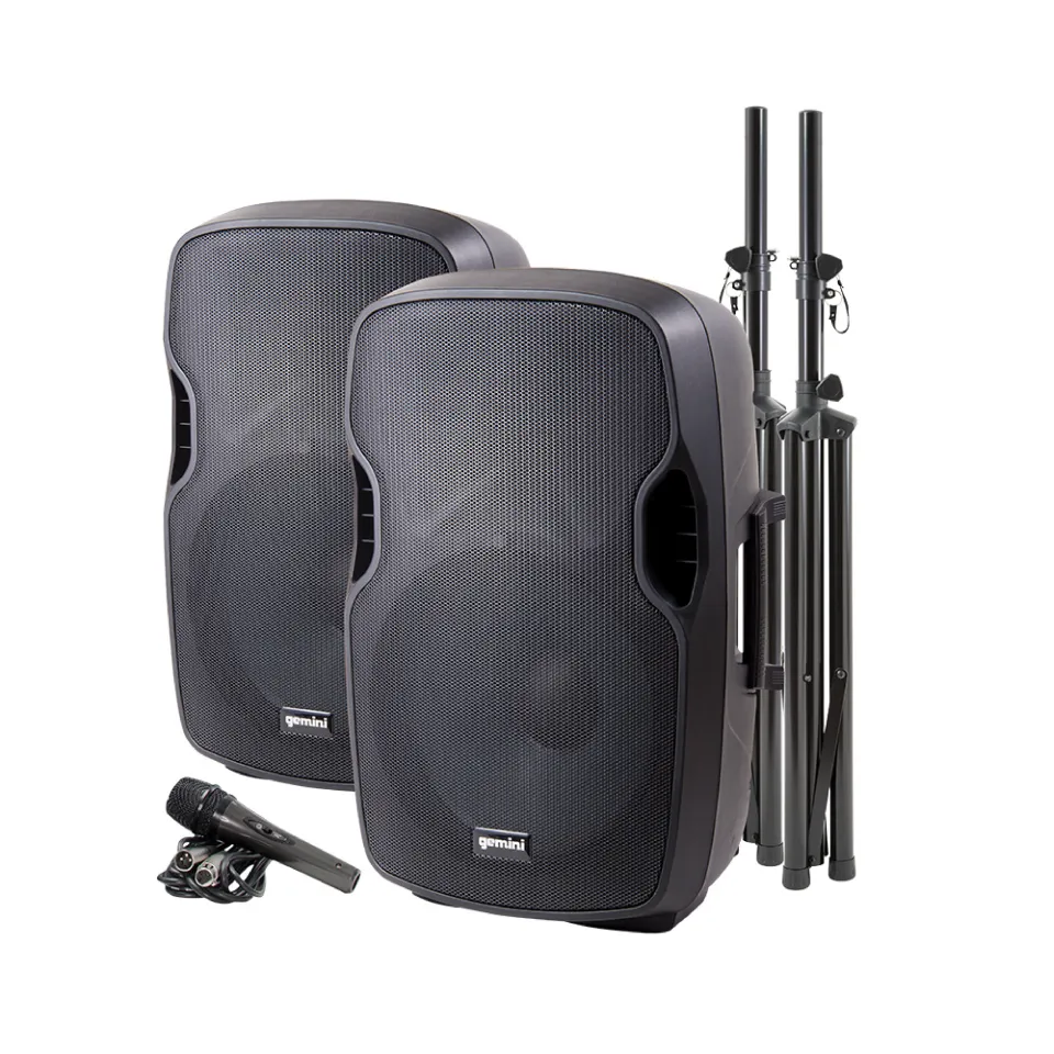 Gemini Portable PA System PA-SYS15 with Bluetooth, Radio USB  Playback Avesco