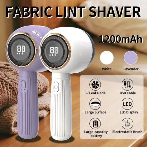ESH63 3 Gears Adjustable Hair Ball Trimmer Type C Charging Wireless Electric Lint Remover Trimmer Tool LED Digital Display Fabric Shaver Travel