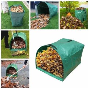 Garden Bag Weed Collection Bag Large Capacity Woven Yard Bag Weed Cleaning Storage Gardening 200Lbag