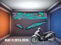 STICKER SET STRIPING LIST MOTOR HONDA BEAT FI WARNA TOSCA LIS PINK 0.5. 