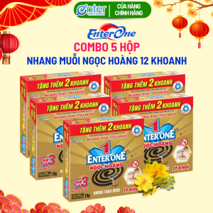 [Hàng Chính Hãng] Nhang đuổi muỗi diệt muỗi EnterOne hộp 12 khoanh tiêu diệtmuỗi vằn nhang ít khói. Nhang muỗi hương thảo dược hàng chính hãng được bộ y tế cấp phép lưu hành