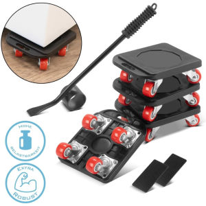 SG STOCK 5PCS Moving Device / Heavy Object Mover / Labor Saving Handling Tool / Universal Wheel / Moving Tool