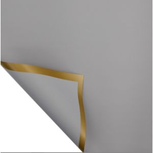 20 LEMBAR Kertas Buket Gold Line Solid Color Cellophane Flower Wrapping Florist KB6135