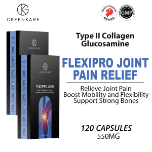 (Bundle of 2) GreenKare FlexiPro Joint Support Supplements for Men & Women | 120 Caps