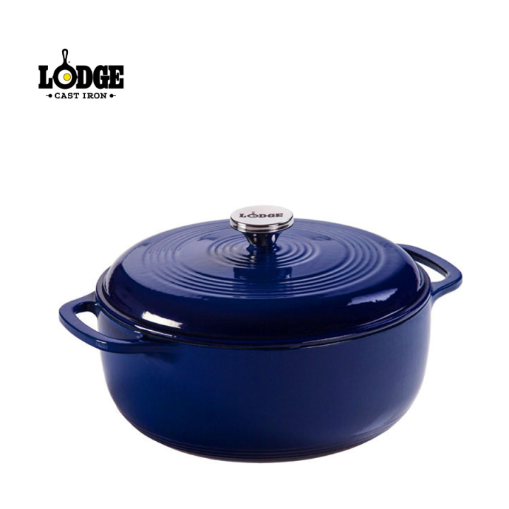 Lodge Enameled Cast Iron Dutch Oven Indigo 6QT Lazada PH