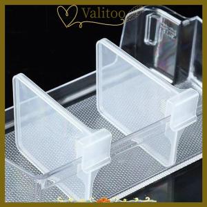 [Valitoo] 10 Pcs Refrigerator Partition Board Storage Retractable Plastic Divider Adjustable Partition Splint Kitchen Bottle Can Organizer