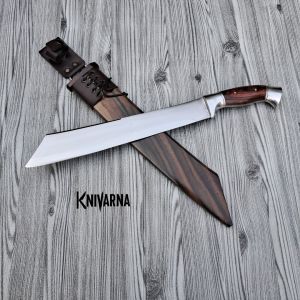 Pisau Patimura Elegan Bahan Baja Kayu Senokeling