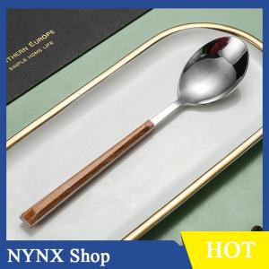 [NYNX] เครื่องใช้บนโต๊ะอาหารด้ามไม้1ชิ้นมีดส้อมช้อนส้อมช้อนไม้เครื่องใช้บนโต๊ะอาหารปลอดภัยมีดส้อมช้อน