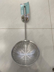 Vợt inox ăn lẩu vợt inox 304 vợt vớt thức ăn cán cầm inox cách nhiệt vợt thủng inox