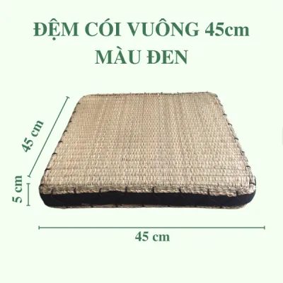 Nệm cói vuông - Đệm ngồi bệt yoga ngồi thiền cao cấp