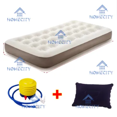 Kasur Angin Single 【186X75X22cm】/ Kasur Tidur Angin/kasur angin pompa listrik outdoor Kasur pompa lipat kasur tiup Queen kasur angin camping perjalanan Termasuk pompa udara/Air Bed/Kasur Angin Queen/kasur angin intex/kasur pompa/kasur lipat