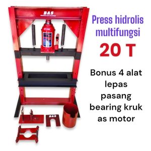 Press 20 Ton Hand pres hidrolik preasure 20 ton press bearing kruk as Bongkar pasang stang seher