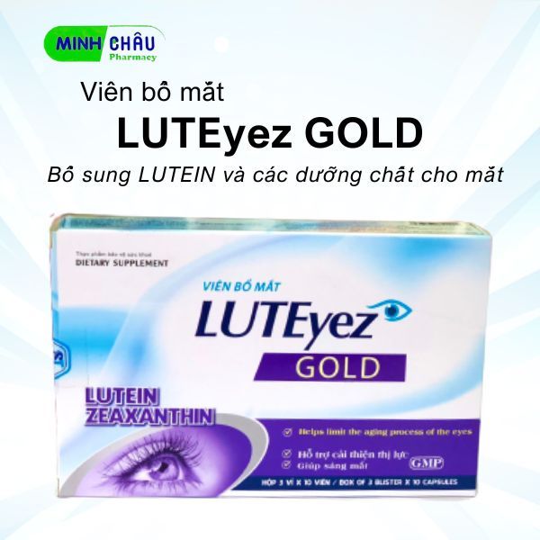 Viên uống Bổ Mắt LUTEyez Gold (hộp 30 viên) | Lazada.vn