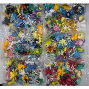 24Pcs Random Size 3-5CM Pokemon Action Figures No Repeat Pikachu Eevee Charizard Dolls Pocket Monster Model Toys Gift
