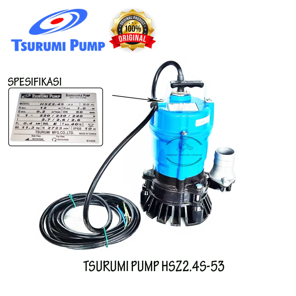 Tsurumi Pump inch Mesin Pompa Celup Air Kolam Kotor